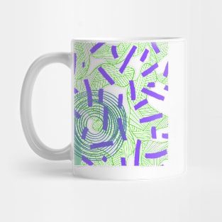 Dots Shapes Abstract Pattern Mug